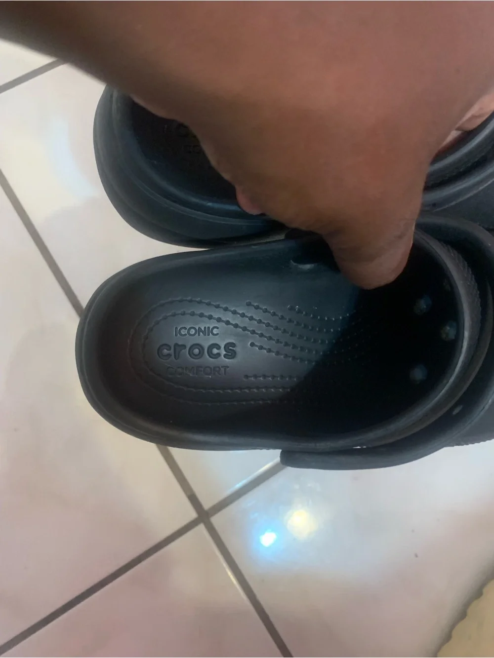 CROCS Kids Black Slip-On Clogs